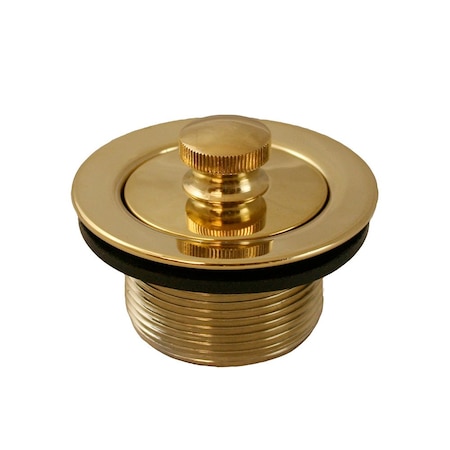 Jones Stephens Polished Brass Lift and Turn Tub Drain P35072